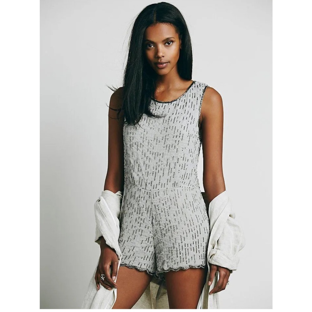 Free People beaded beauty romper